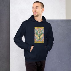 Cannabis cat universe design unisex hoodie