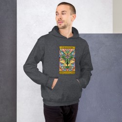 Cannabis cat universe design unisex hoodie