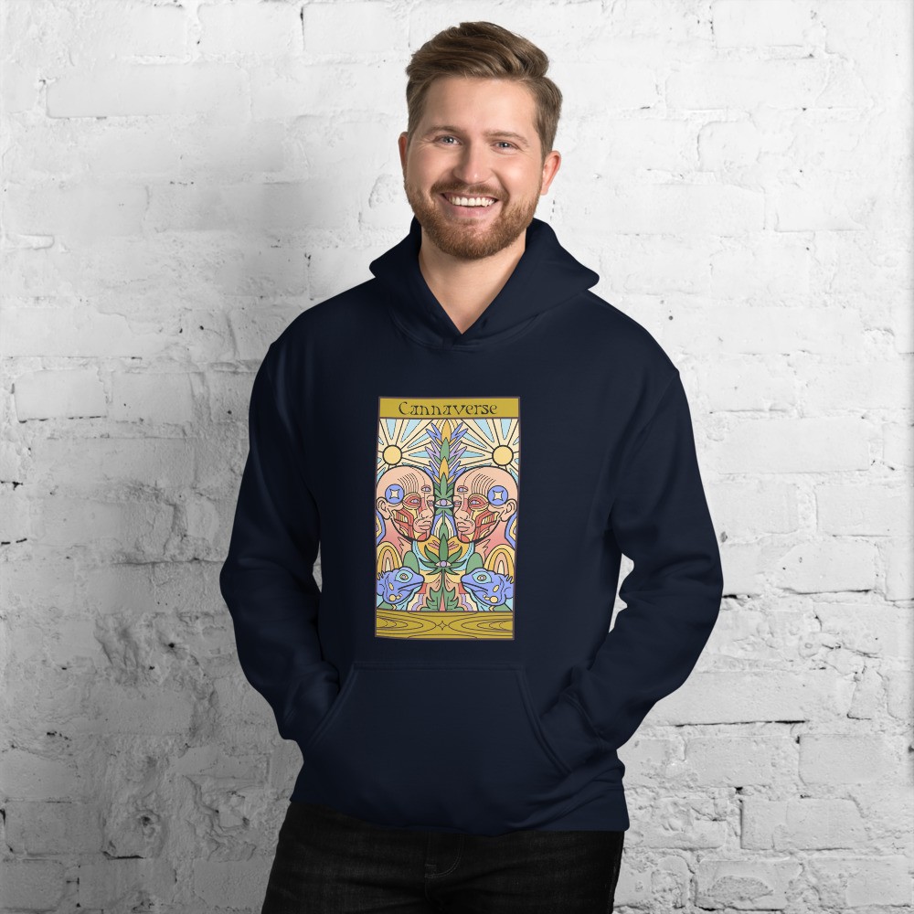 Cannabis universe third eye design unisex hoodie