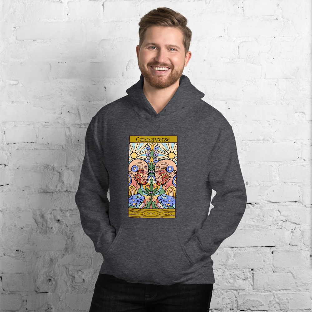Cannabis universe third eye design unisex hoodie
