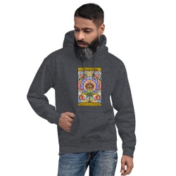 Cannabis universe third eye flamingo design unisex hoodie