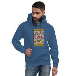 Cannabis universe third eye flamingo design unisex hoodie