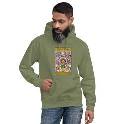Cannabis universe third eye flamingo design unisex hoodie