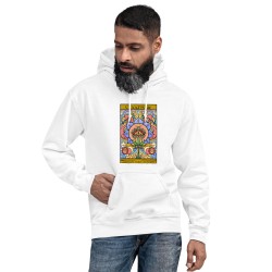 Cannabis universe third eye flamingo design unisex hoodie