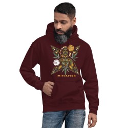 Cannabis universe shamanic design unisex hoodie Initiation