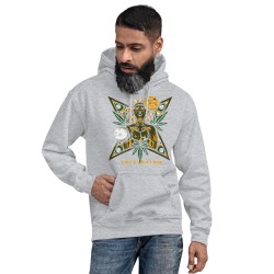 Cannabis universe shamanic design unisex hoodie Initiation