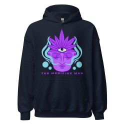 The medicine man Cannabis shaman third eye design unisex hoodie