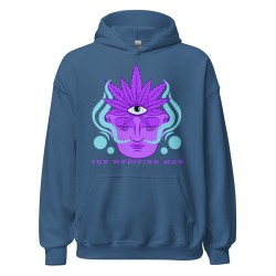 The medicine man Cannabis shaman third eye design unisex hoodie