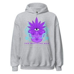 The medicine man Cannabis shaman third eye design unisex hoodie