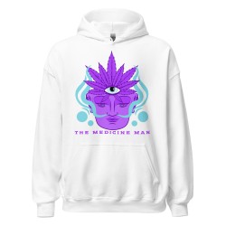 The medicine man Cannabis shaman third eye design unisex hoodie