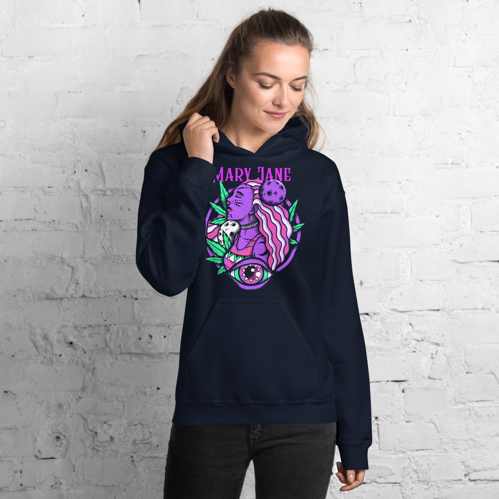 UnisCannabis universe shaman unisex hoodie design Mary Janeex Hoodie