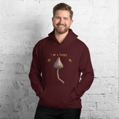 Funny joke mushroom Unisex Hoodie, I am a funguy