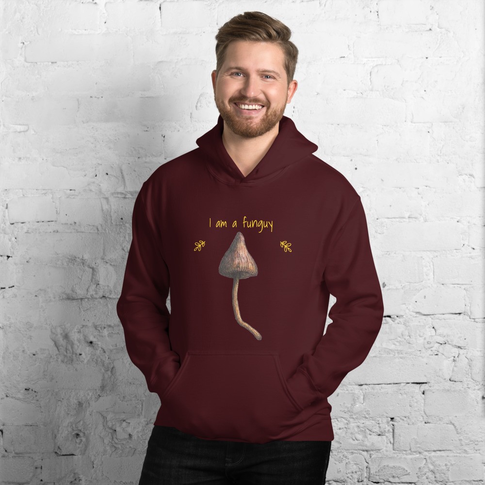 Funny joke mushroom Unisex Hoodie, I am a funguy