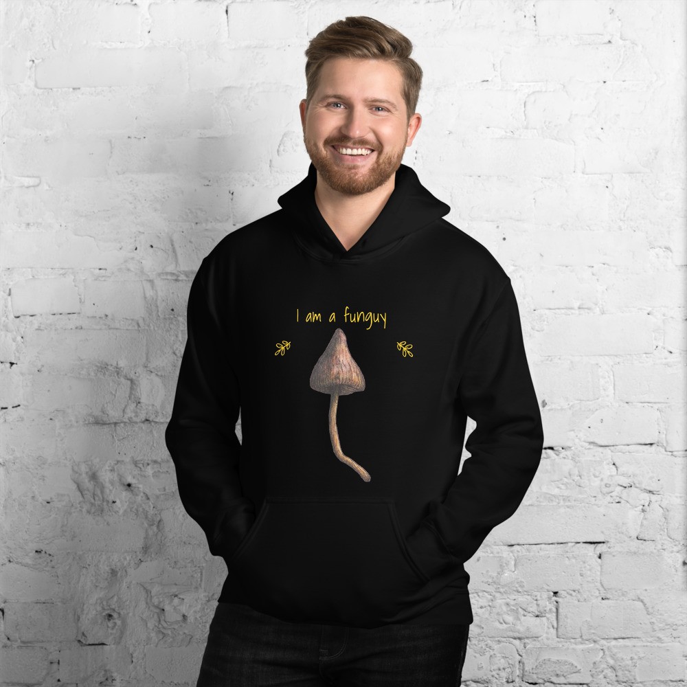 Funny joke mushroom Unisex Hoodie, I am a funguy