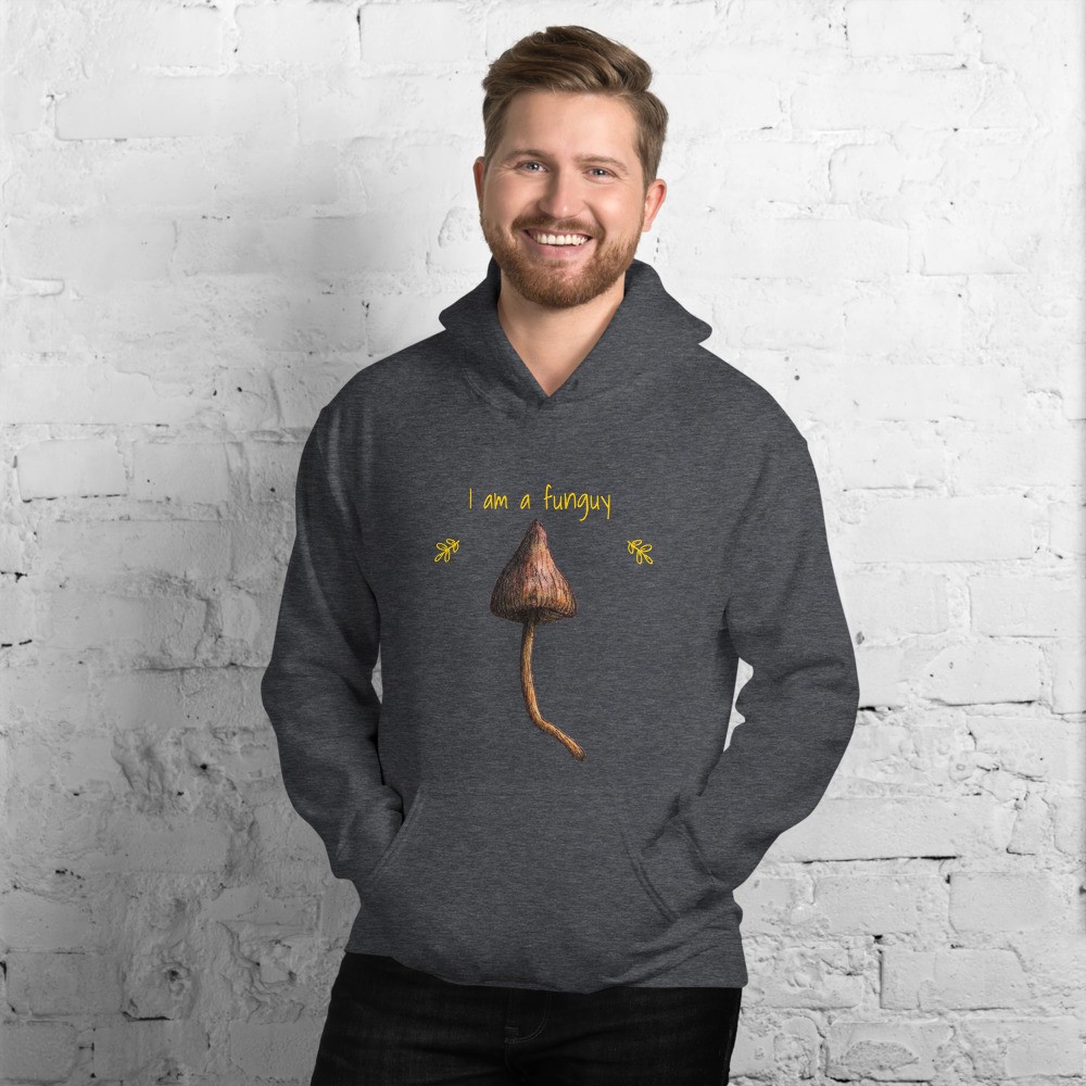 Funny joke mushroom Unisex Hoodie, I am a funguy