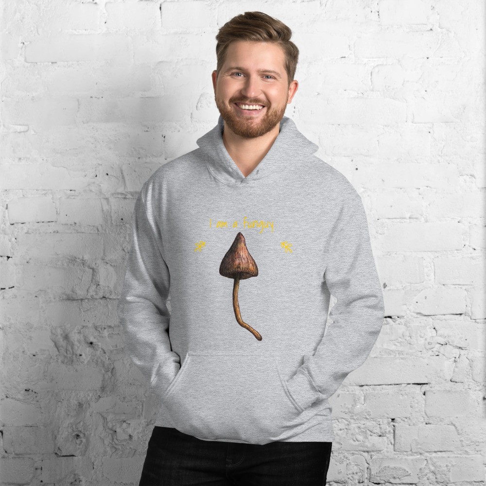 Funny joke mushroom Unisex Hoodie, I am a funguy