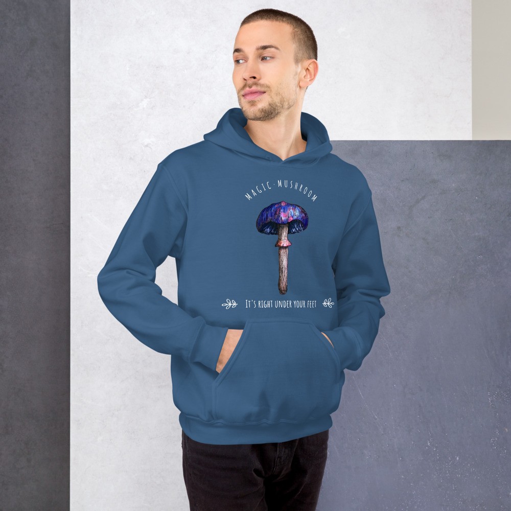 Magic mushroom Unisex Hoodie, trippy design