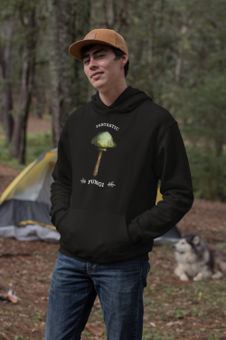 Fantastic fungi mushroom Unisex Hoodie, psychedelic design