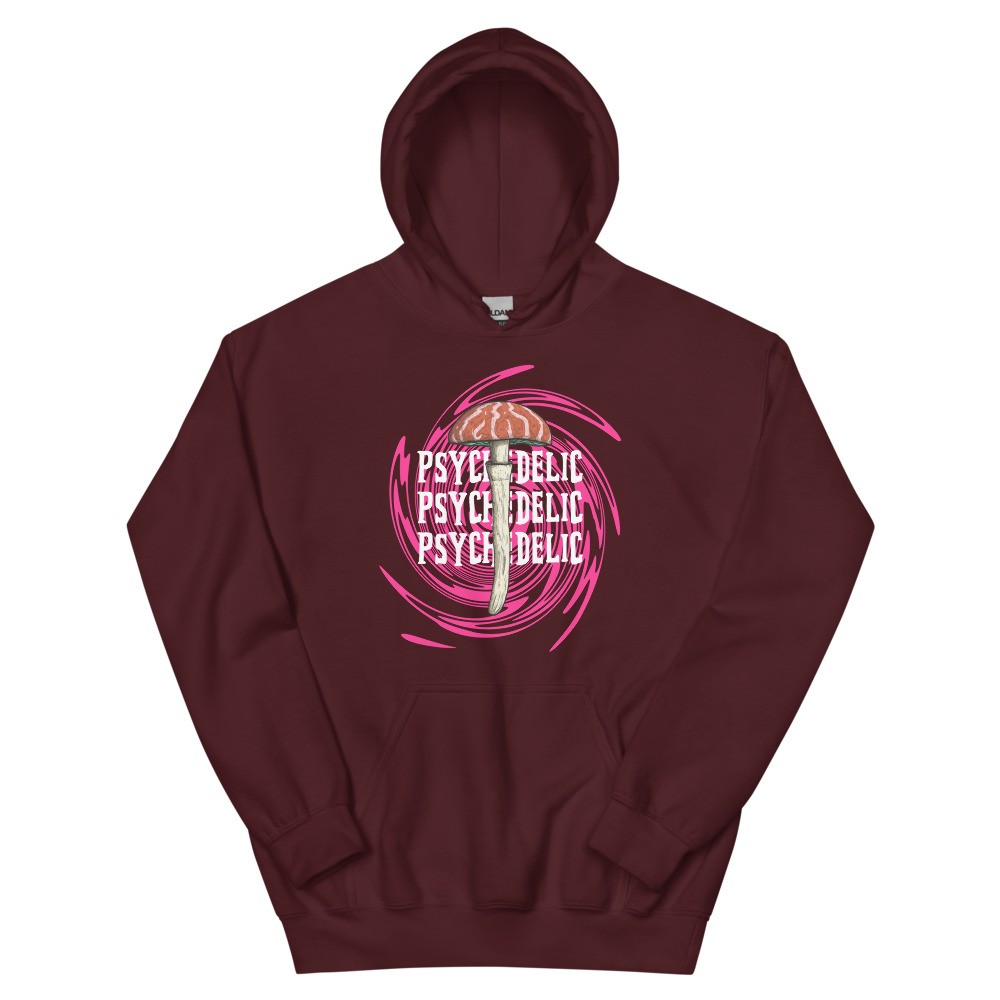 Magic mushroom Unisex Hoodie, psychedelic design