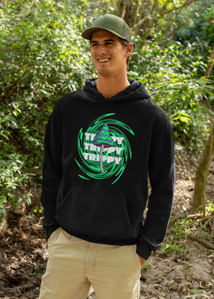 Trippy magic mushroom Unisex Hoodie, psychedelic design