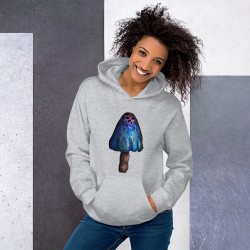 Trippy design Unisex Hoodie, both side print, Follow the rabbit hole
