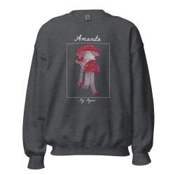 Amanita muscaria mushroom Unisex Sweatshirt, fly agaric