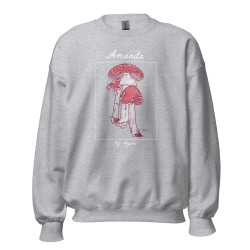 Amanita muscaria mushroom Unisex Sweatshirt, fly agaric