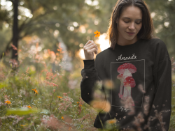 Amanita muscaria mushroom Unisex Sweatshirt, fly agaric