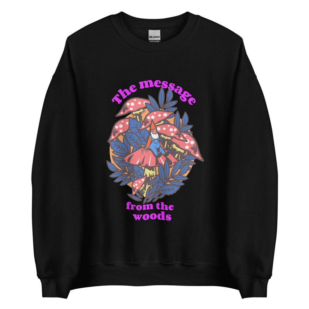 Amanita muscaria Unisex Sweatshirt mushroom design, fly agaric, gnome