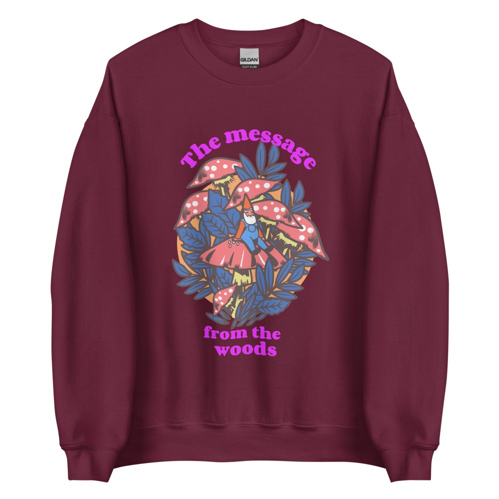 Amanita muscaria Unisex Sweatshirt mushroom design, fly agaric, gnome