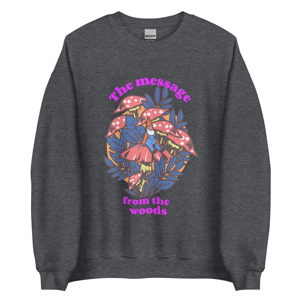 Amanita muscaria Unisex Sweatshirt mushroom design, fly agaric, gnome