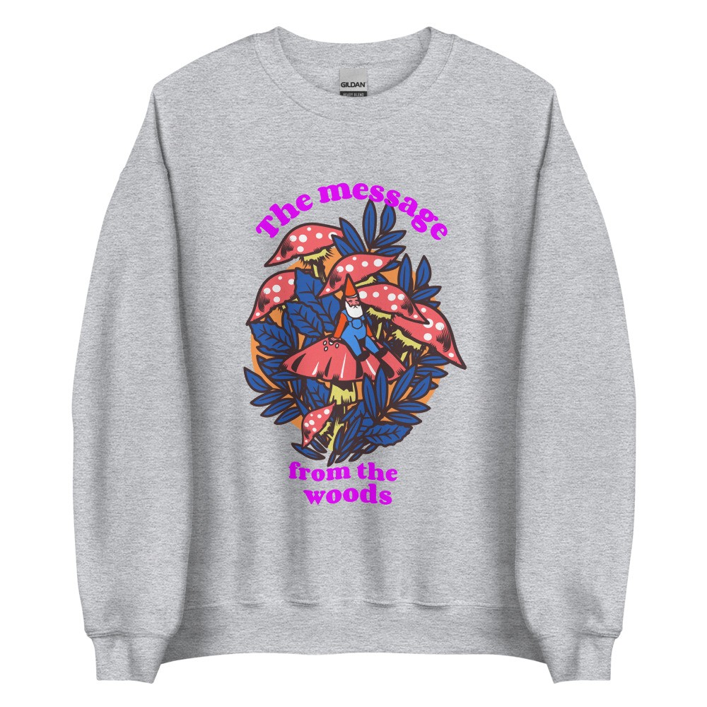 Amanita muscaria Unisex Sweatshirt mushroom design, fly agaric, gnome