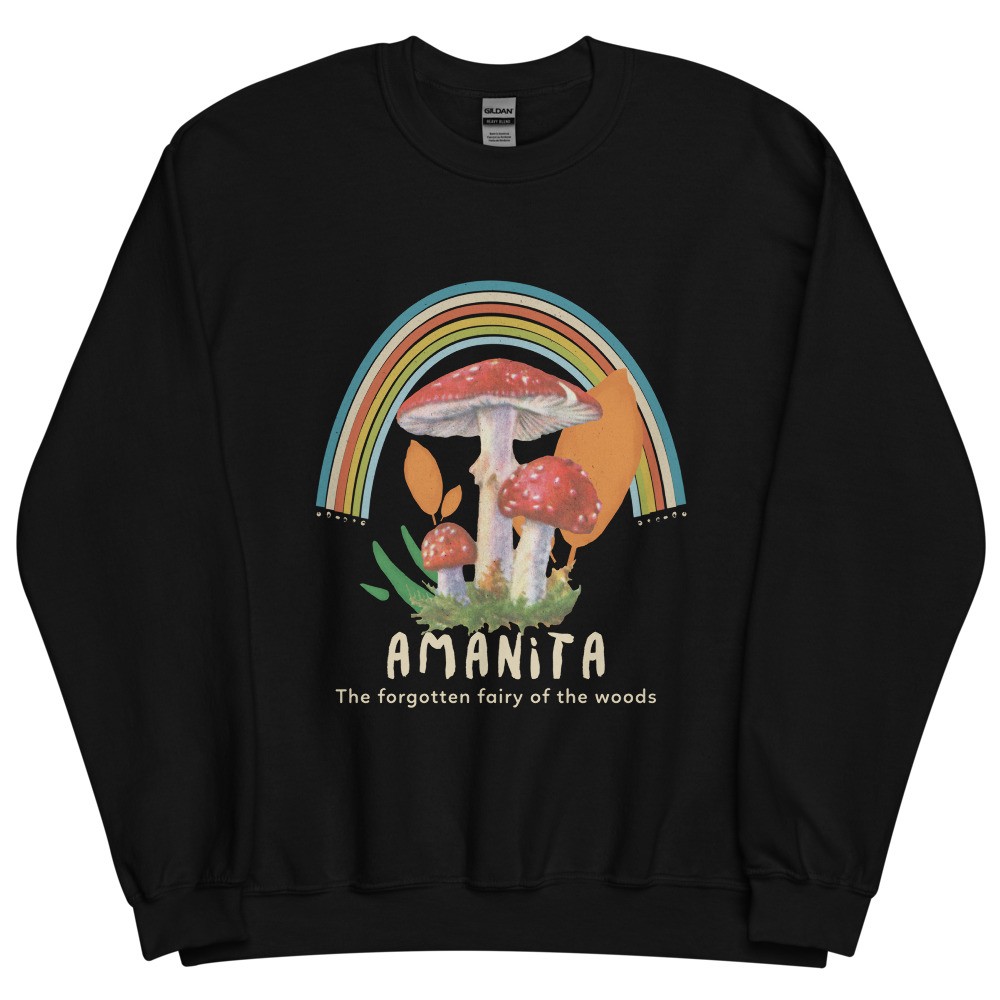 Amanita muscaria Unisex Sweatshirt mushroom design, fly agaric