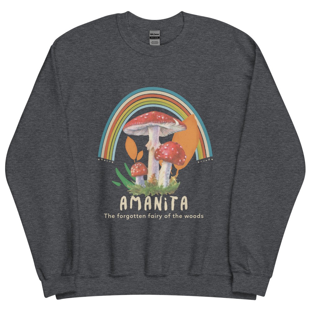 Amanita muscaria Unisex Sweatshirt mushroom design, fly agaric