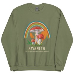 Amanita muscaria Unisex Sweatshirt mushroom design, fly agaric