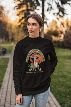 Amanita muscaria Unisex Sweatshirt mushroom design, fly agaric