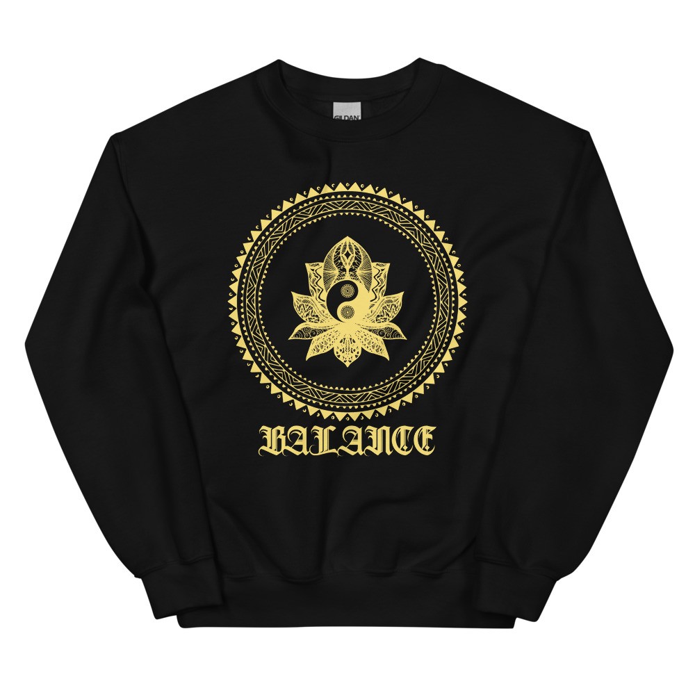 Mandala Sweatshirt spiritual design balance