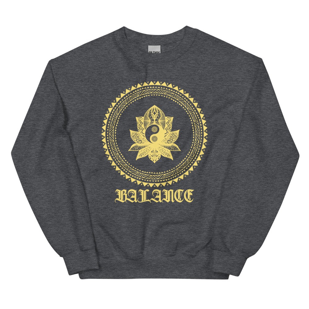 Mandala Sweatshirt spiritual design balance