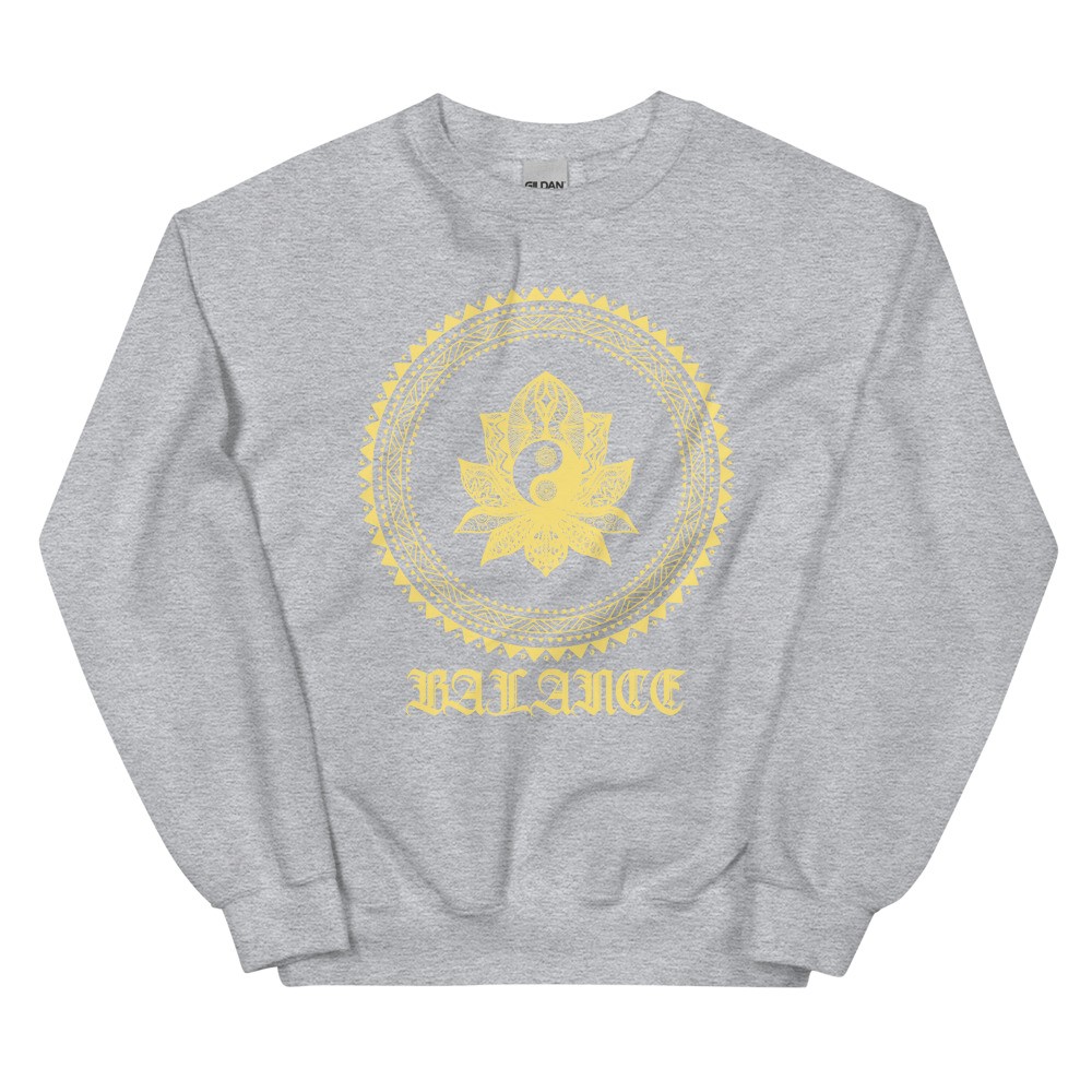Mandala Sweatshirt spiritual design balance