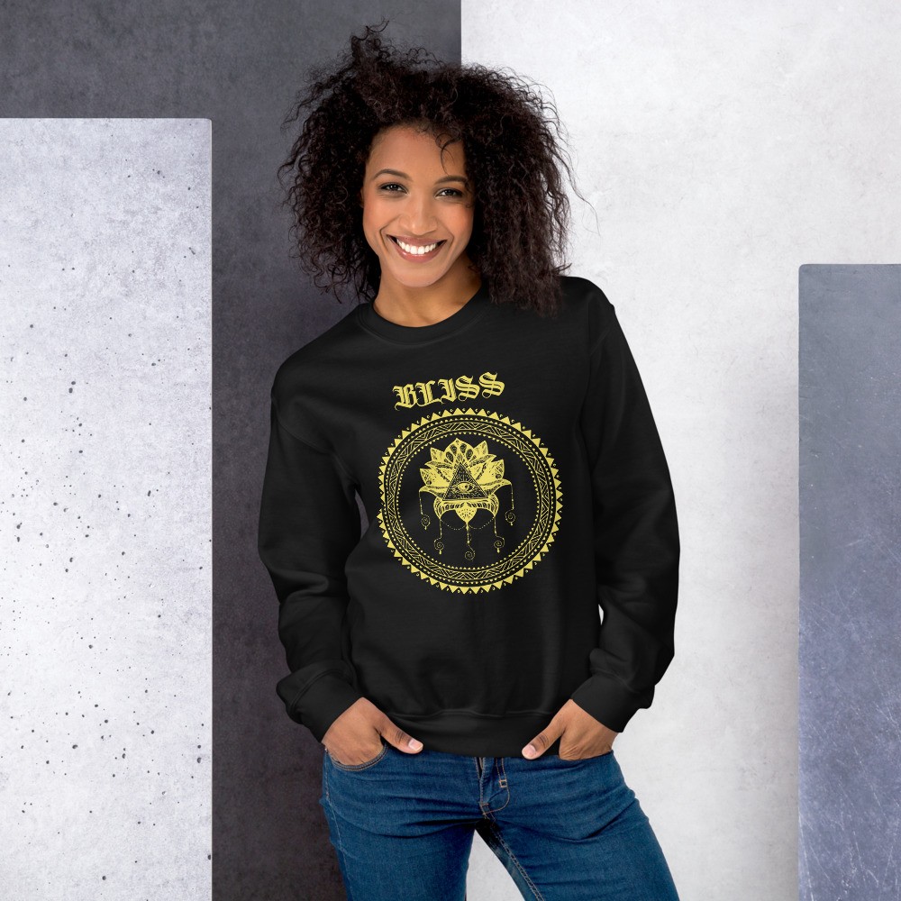Sweatshirt mandala spiritual design bliss