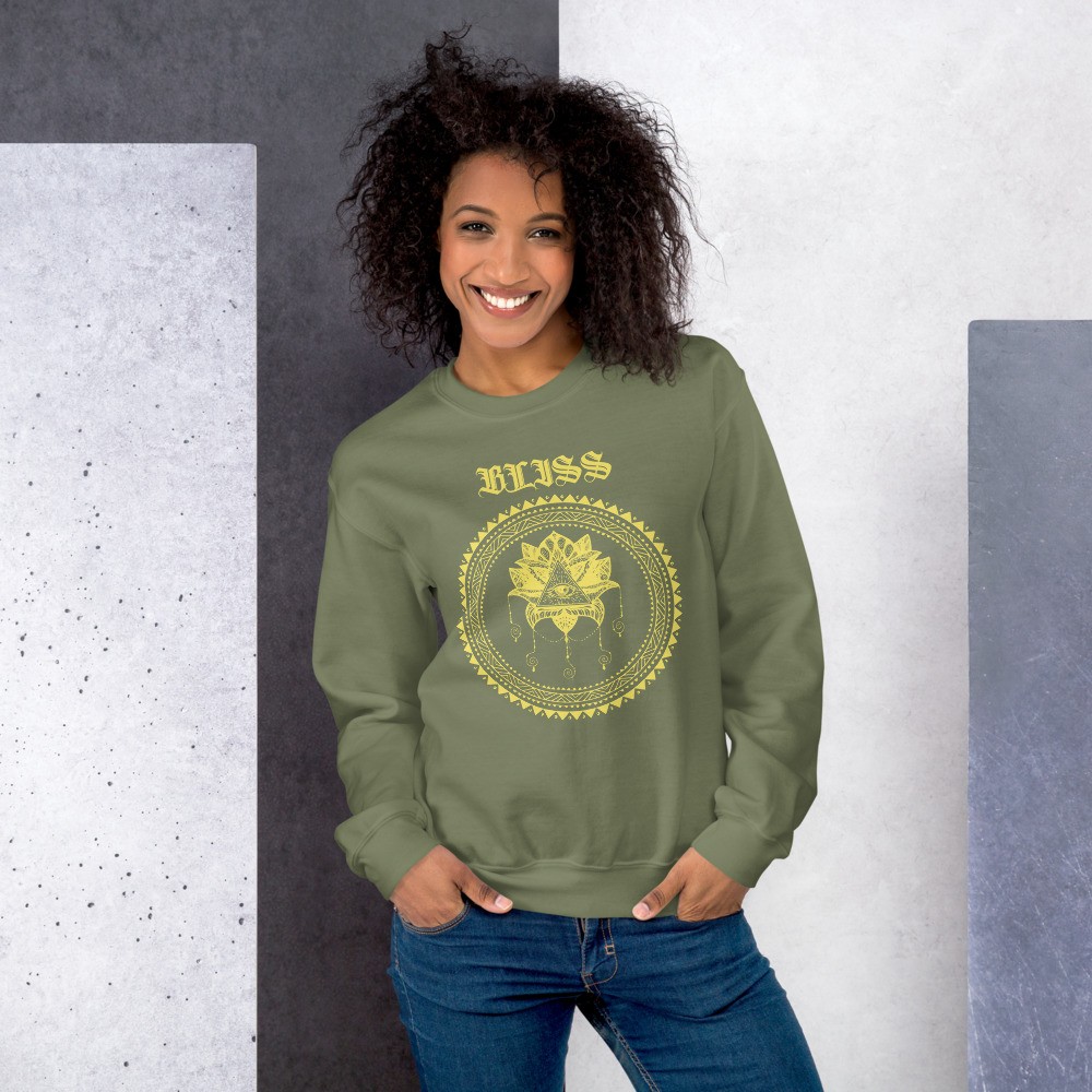 Sweatshirt mandala spiritual design bliss