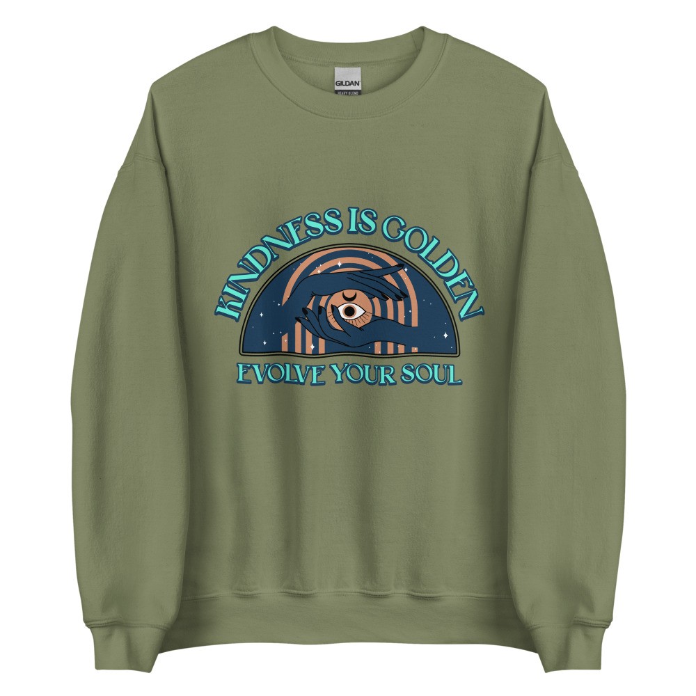 Sweatshirt inspirational quote hippie design, kindness