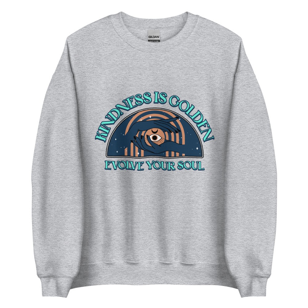 Sweatshirt inspirational quote hippie design, kindness