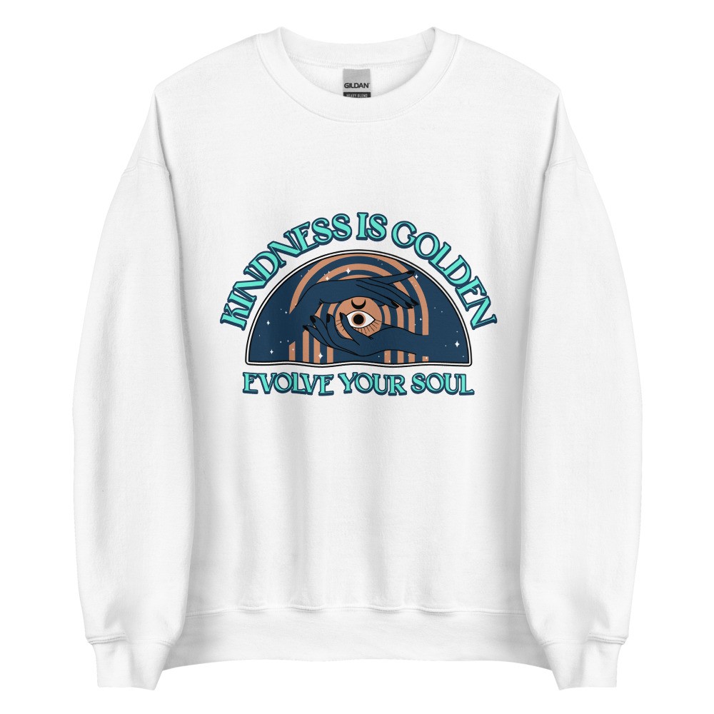 Sweatshirt inspirational quote hippie design, kindness