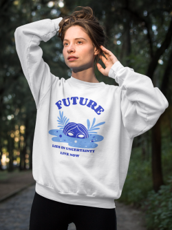 Unisex Sweatshirt mystical design with a motivational quote