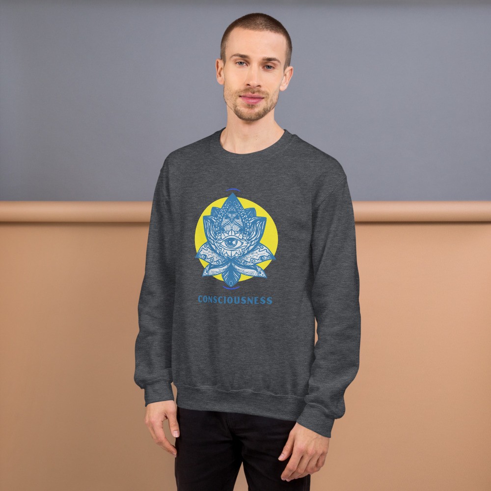 Mikina third eye mandala lotus psychedelic design