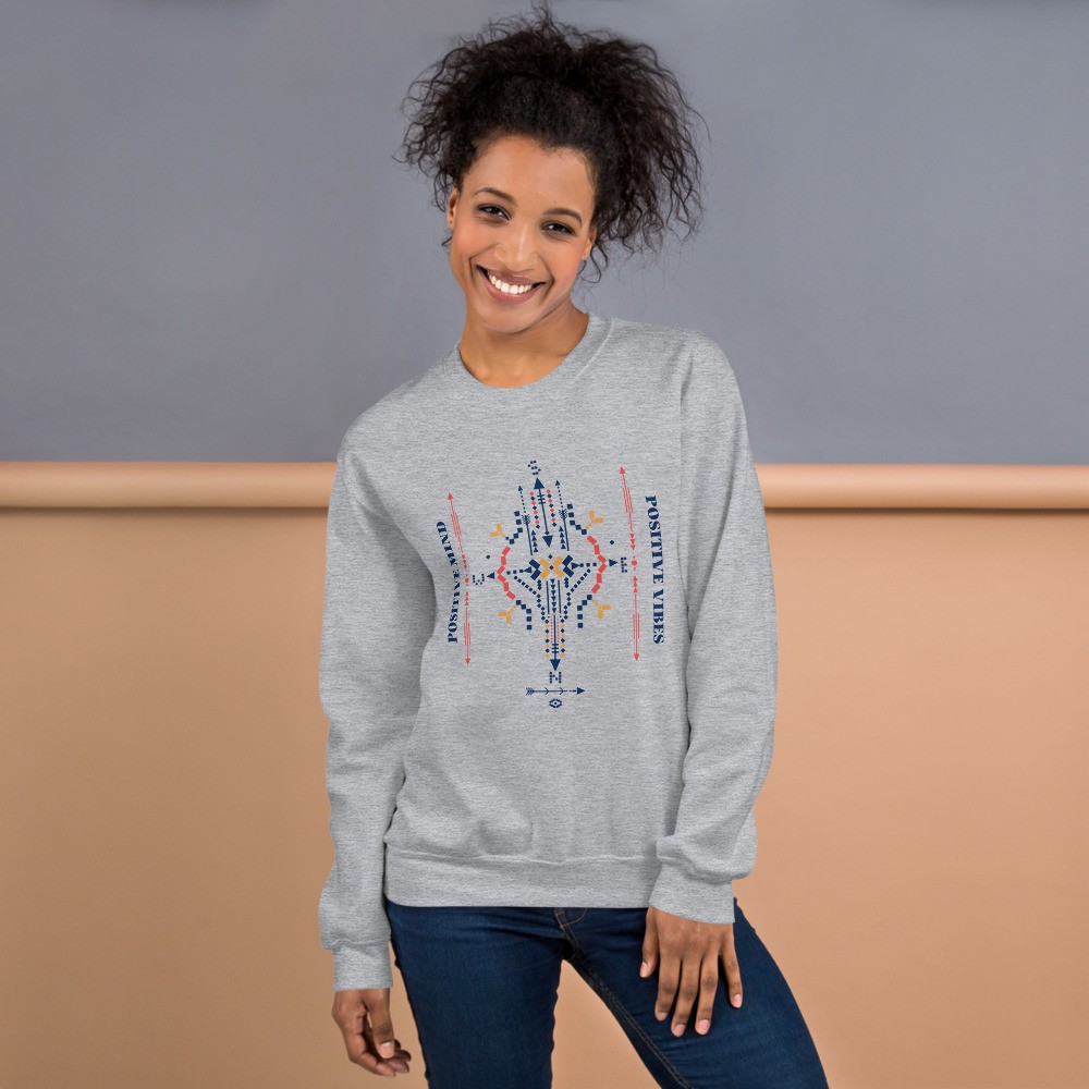 Sweatshirt Positive vibes quote