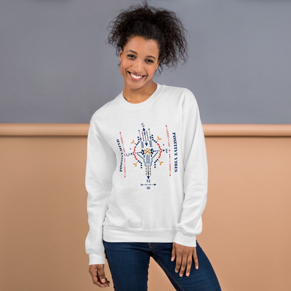 Sweatshirt Positive vibes quote