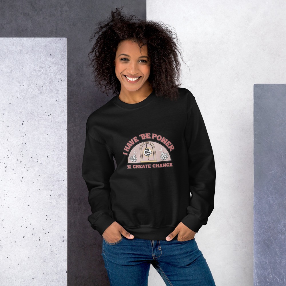 Sweatshirt with an inspirational quote - boho - esoteric
