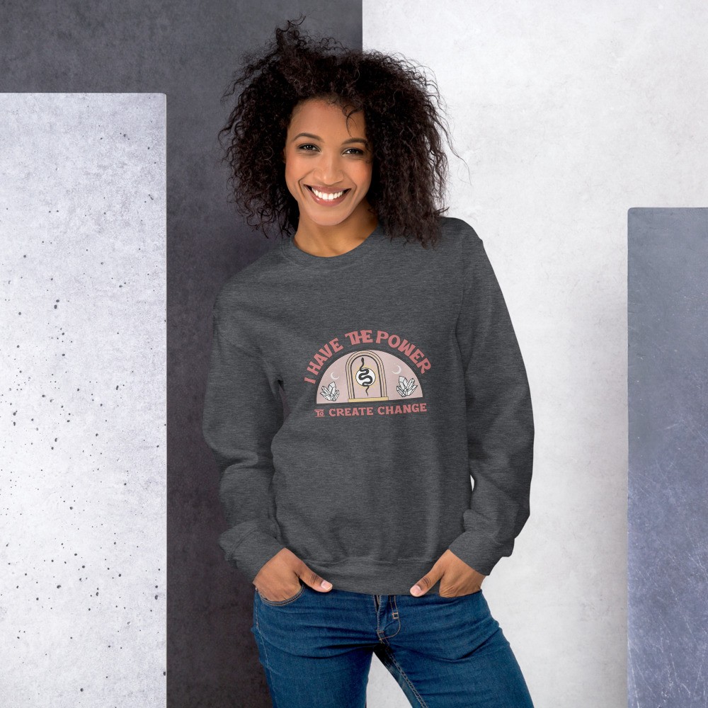 Sweatshirt with an inspirational quote - boho - esoteric